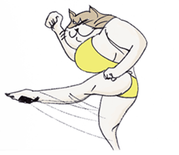 Eccentric Cat Sticker sticker #3054158