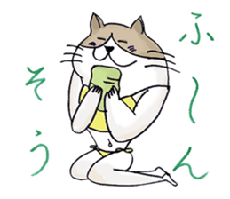 Eccentric Cat Sticker sticker #3054163