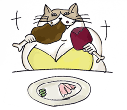 Eccentric Cat Sticker sticker #3054167