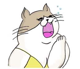 Eccentric Cat Sticker sticker #3054172