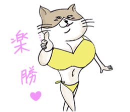 Eccentric Cat Sticker sticker #3054178