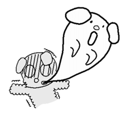 White bran Sticker sticker #3054787