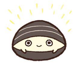 The corbicula which stays indoors 2 sticker #3054861