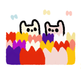 white rabbit2 sticker #3055020