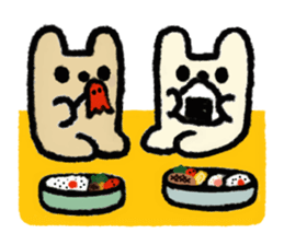 white rabbit2 sticker #3055021