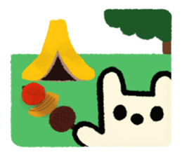 white rabbit2 sticker #3055024