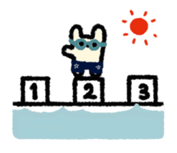 white rabbit2 sticker #3055026