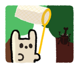 white rabbit2 sticker #3055027