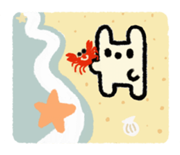 white rabbit2 sticker #3055028