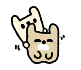 white rabbit2 sticker #3055029