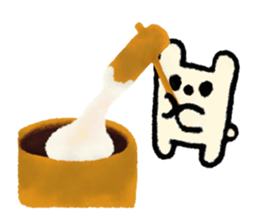 white rabbit2 sticker #3055037