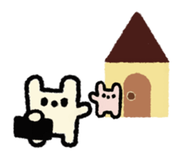 white rabbit2 sticker #3055047