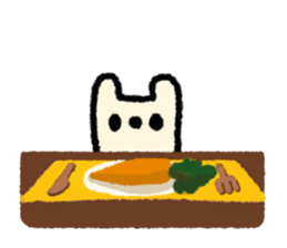 white rabbit2 sticker #3055050