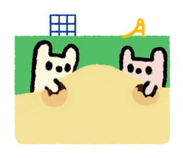 white rabbit2 sticker #3055052