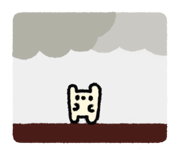 white rabbit2 sticker #3055056