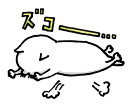 Everyday of white cat Miiko sticker #3055325