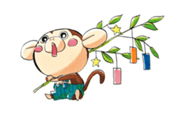 Children monkeys and parent Penguin sticker #3055848