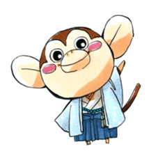 Children monkeys and parent Penguin sticker #3055851