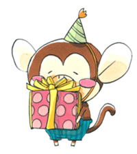 Children monkeys and parent Penguin sticker #3055853