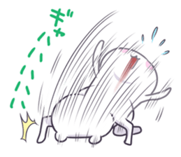 Quick white bear sticker #3056320