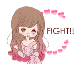 KAWAII PinkGirl sticker #3056504