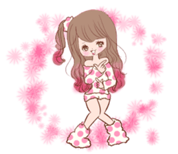 KAWAII PinkGirl sticker #3056538