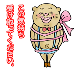 crazy rich pig guy sticker #3056626