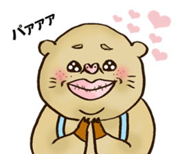 crazy rich pig guy sticker #3056636