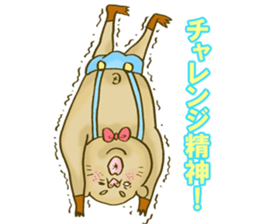 crazy rich pig guy sticker #3056644