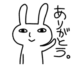 small eyes rabbit sticker #3056779