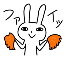 small eyes rabbit sticker #3056787