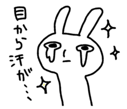 small eyes rabbit sticker #3056794