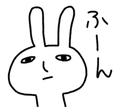 small eyes rabbit sticker #3056816