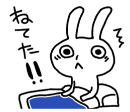 small eyes rabbit sticker #3056817