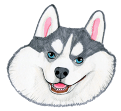 Winter break of dogs sticker #3057423