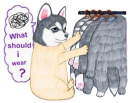 Winter break of dogs sticker #3057424