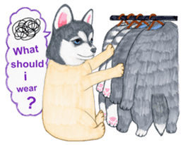 Winter break of dogs sticker #3057424