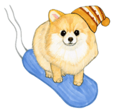Winter break of dogs sticker #3057427