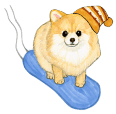 Winter break of dogs sticker #3057427