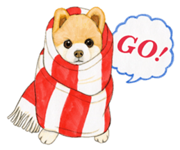 Winter break of dogs sticker #3057428