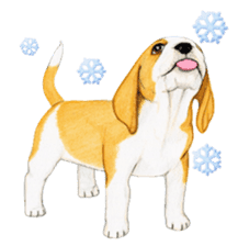 Winter break of dogs sticker #3057429