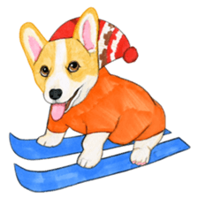 Winter break of dogs sticker #3057432