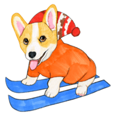 Winter break of dogs sticker #3057432