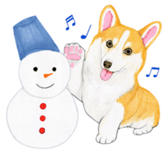 Winter break of dogs sticker #3057433