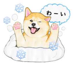 Winter break of dogs sticker #3057434