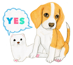 Winter break of dogs sticker #3057436