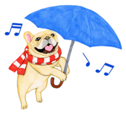 Winter break of dogs sticker #3057440