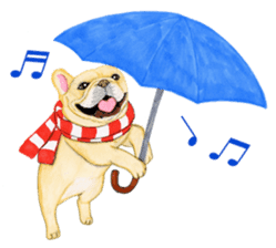 Winter break of dogs sticker #3057440