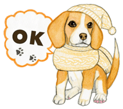 Winter break of dogs sticker #3057446