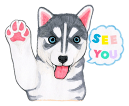 Winter break of dogs sticker #3057458